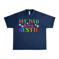 Navy my dad is my bestie Urban Heavy Tee - HRA Design Shop