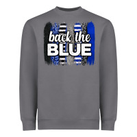 Storm Back the blue brushstrokes Heavyweight Sweatshirt - Neo Western
