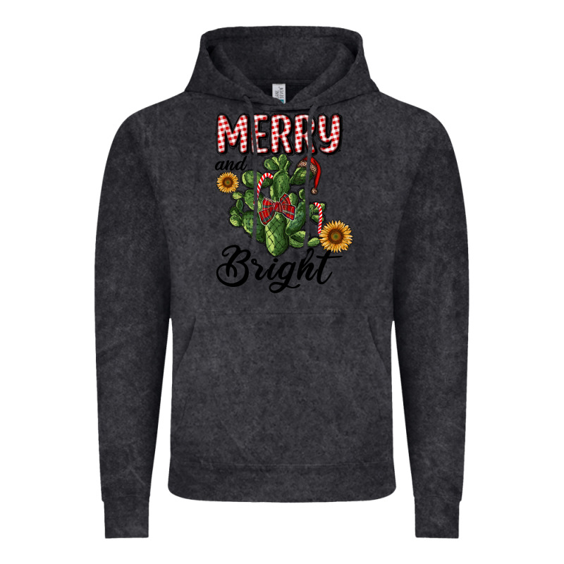 Merry And Bright With Cactus Vintage Hoodie by RanaPortraitStore | Teevron