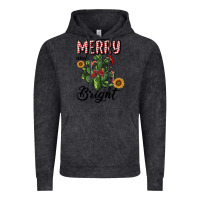 Vintage Black merry and bright with cactus Vintage Hoodie - RanaPortraitStore