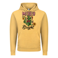 Vintage Mustard merry and bright with cactus Vintage Hoodie - RanaPortraitStore