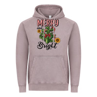 Vintage Zinc merry and bright with cactus Vintage Hoodie - RanaPortraitStore