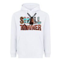 White small towner Heavyweight Hoodie - NancyCooperArtShop
