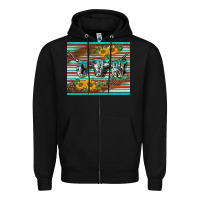 Black western cow serape leopard sunflowers mousepad Zipper Hoodie - BarkalooDesign