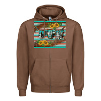 Chestnut western cow serape leopard sunflowers mousepad Zipper Hoodie - BarkalooDesign