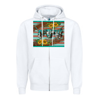 White western cow serape leopard sunflowers mousepad Zipper Hoodie - BarkalooDesign