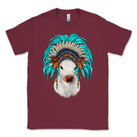 Burgundy calf indian headdress Classic Tee - JahusDesignShop