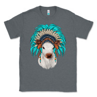 Charcoal Heather calf indian headdress Classic Tee - JahusDesignShop