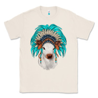 Natural calf indian headdress Classic Tee - JahusDesignShop