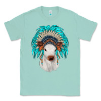 Seafoam calf indian headdress Classic Tee - JahusDesignShop