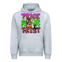 Heather Grey Trick Rawr Treat Urban Hoodie - texasbilliewilder