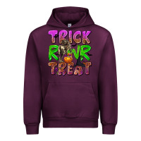 Mauve Wine Trick Rawr Treat Urban Hoodie - texasbilliewilder