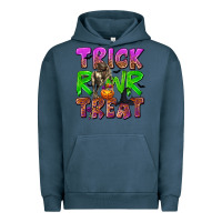Pigment Midnight Navy Trick Rawr Treat Urban Hoodie - texasbilliewilder