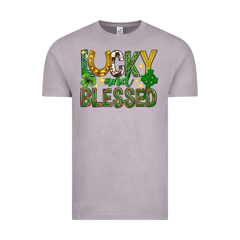 Lucky And Blessed St. Patricks Day Vintage Tee by Neo Western | Teevron