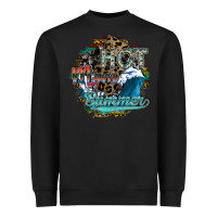Black hot mom summer Heavyweight Sweatshirt - SublimationCraftShop