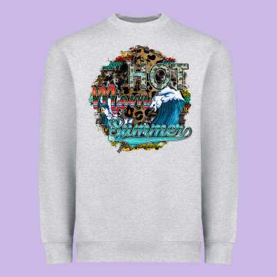 Hot Mom Summer Heavyweight Sweatshirt Designed By Sublimationcraftshop
