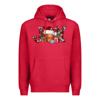 Cardinal joy christmas heifer Premium Hoodie - AdoDesignShop