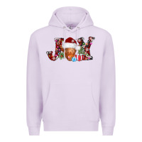Lilac joy christmas heifer Premium Hoodie - AdoDesignShop