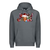 Rock joy christmas heifer Premium Hoodie - AdoDesignShop