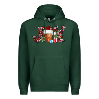 Sports Green joy christmas heifer Premium Hoodie - AdoDesignShop
