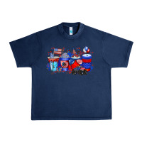 Navy american drink Urban Heavy Tee - RacoonDesign