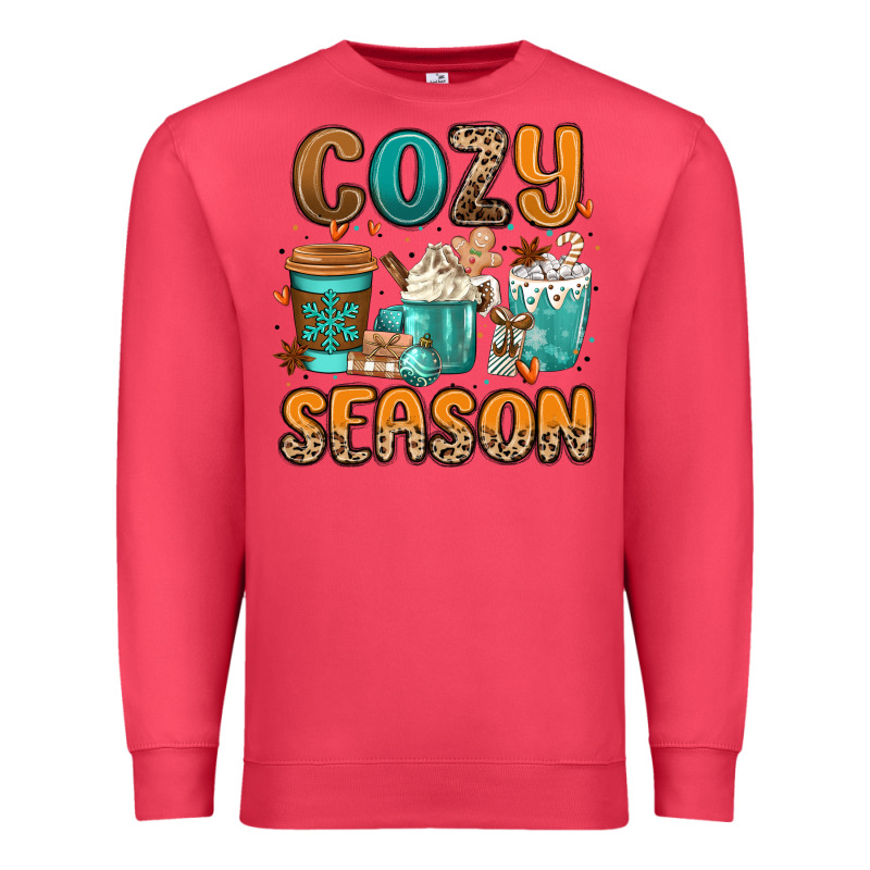 Cozy Season Winter Coffee Cups Premium Sweatshirt by MaliasSmallBusiness | Teevron