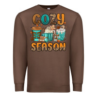 Chestnut cozy season winter coffee cups Premium Sweatshirt - MaliasSmallBusiness