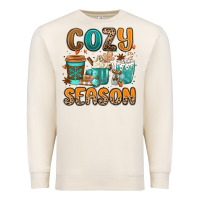 Sandshell cozy season winter coffee cups Premium Sweatshirt - MaliasSmallBusiness