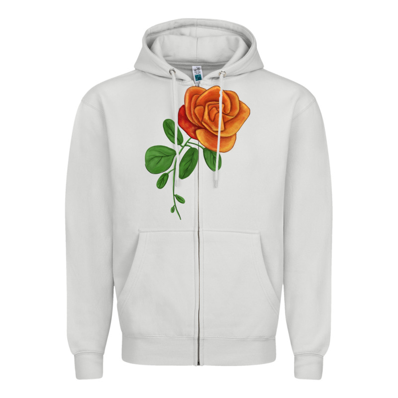 Burst Of Joy Rose Zipper Hoodie by LillyAllenDesigns | Teevron