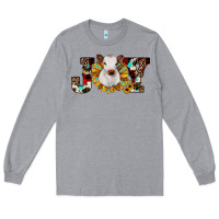 Heather Grey christmas joy Long Sleeve Tee - JahusDesignShop