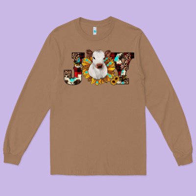 Christmas Joy Long Sleeve Tee Designed By Jahusdesignshop