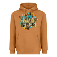 Meerkat pray wait trust crosses christian Heavyweight Hoodie - NancyCooperArtShop
