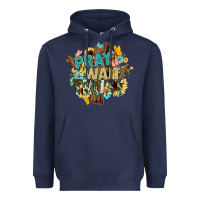 Navy pray wait trust crosses christian Heavyweight Hoodie - NancyCooperArtShop