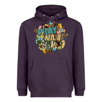 Plum pray wait trust crosses christian Heavyweight Hoodie - NancyCooperArtShop