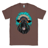 Chestnut black angus indian headdress Classic Tee - JahusDesignShop