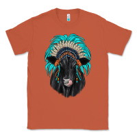 Copper black angus indian headdress Classic Tee - JahusDesignShop