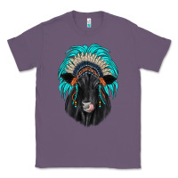 Lavender black angus indian headdress Classic Tee - JahusDesignShop