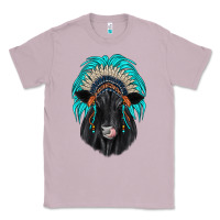 Lilac black angus indian headdress Classic Tee - JahusDesignShop