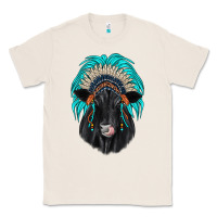 Natural black angus indian headdress Classic Tee - JahusDesignShop