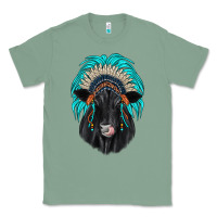 Sage black angus indian headdress Classic Tee - JahusDesignShop