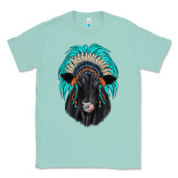 Seafoam black angus indian headdress Classic Tee - JahusDesignShop