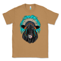 Toasted Coconut black angus indian headdress Classic Tee - JahusDesignShop