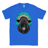 True Royal black angus indian headdress Classic Tee - JahusDesignShop