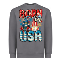 Storm Born in USA gnomes 4th of July Heavyweight Sweatshirt - CowGirlArtShop