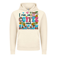 Vintage Artic i run on coffee and sarcasm Vintage Hoodie - Zillion Design Studio