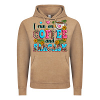Vintage Coffee i run on coffee and sarcasm Vintage Hoodie - Zillion Design Studio