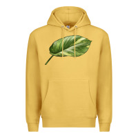 Antique Gold Golden Pothos Leaf Premium Hoodie - LillyAllenDesigns