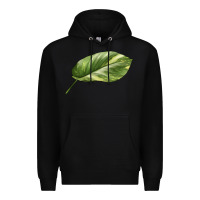 Black Golden Pothos Leaf Premium Hoodie - LillyAllenDesigns