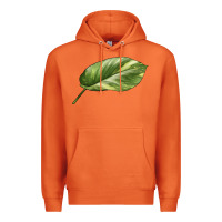 Carrot Golden Pothos Leaf Premium Hoodie - LillyAllenDesigns