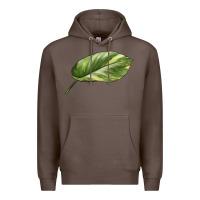 Coffee Golden Pothos Leaf Premium Hoodie - LillyAllenDesigns